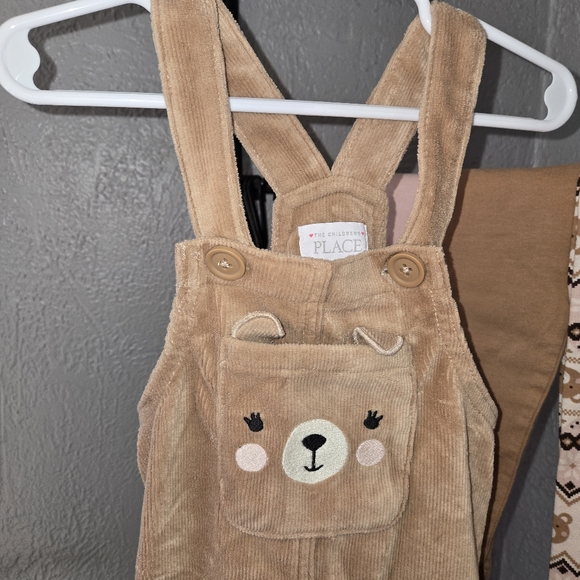 The Children's Place Bear-Themed Outfit Set - Pink and Tan - Picture 2 of 7